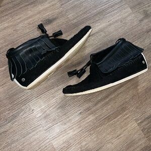 Rag & Bone black suede moccasin boots size -39
